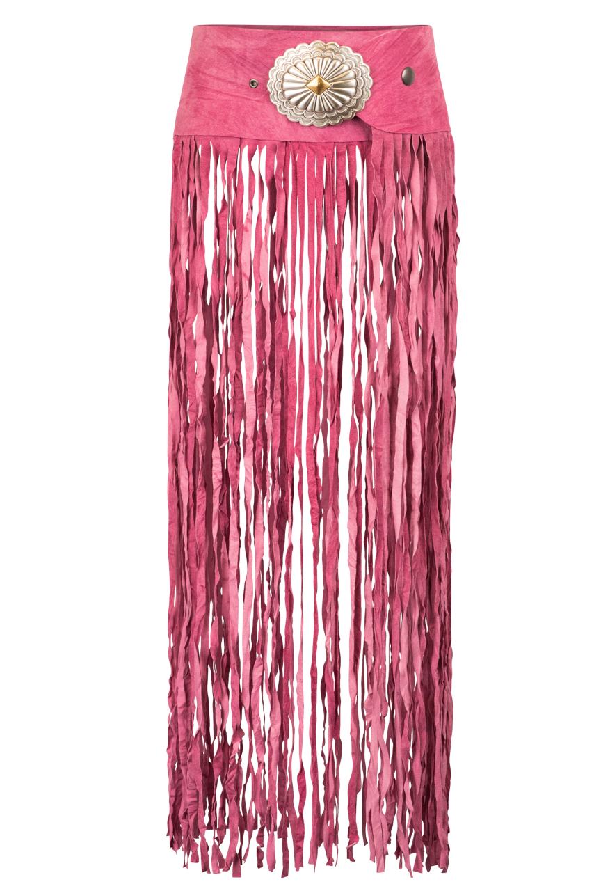 Pat Dahnke Kids Long Fringe Suede Belt