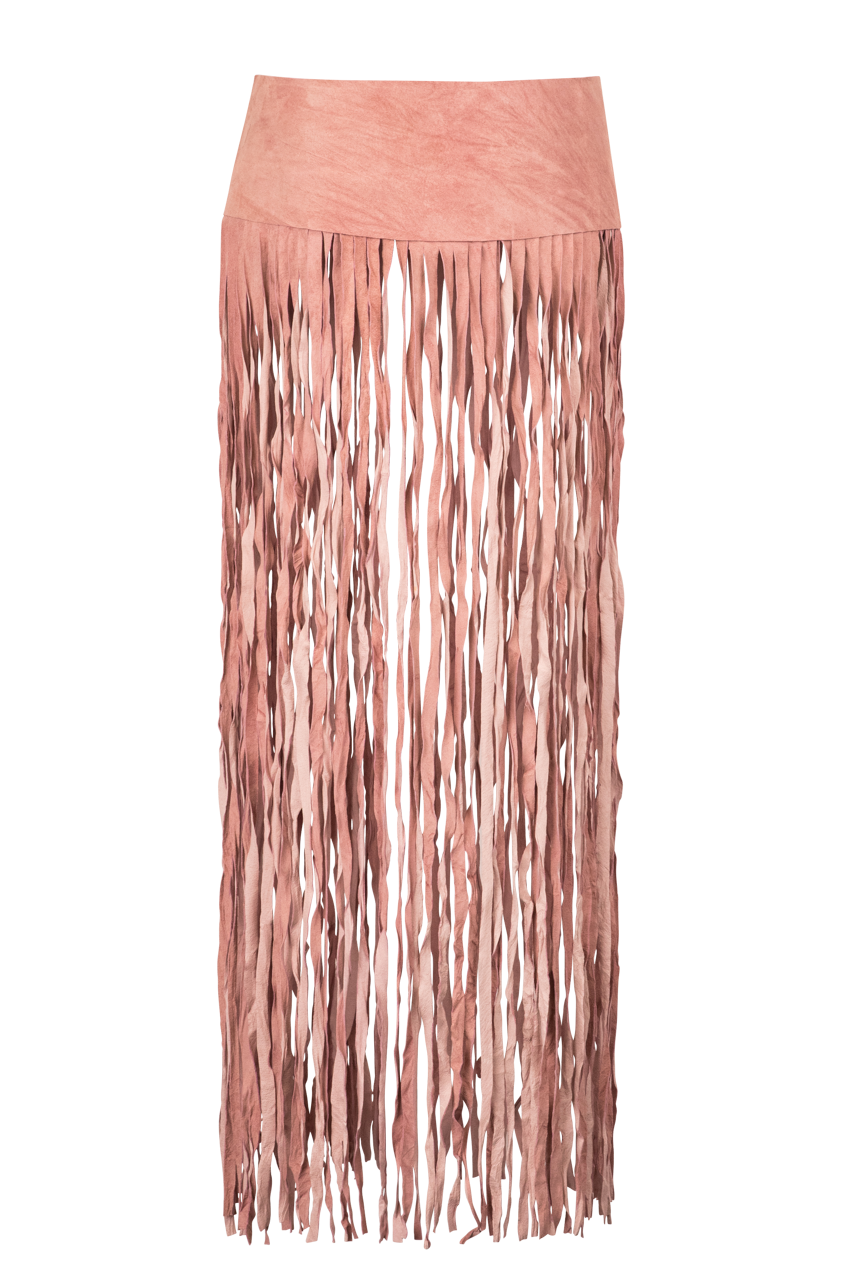 Pat Dahnke Kids Long Fringe Suede Belt