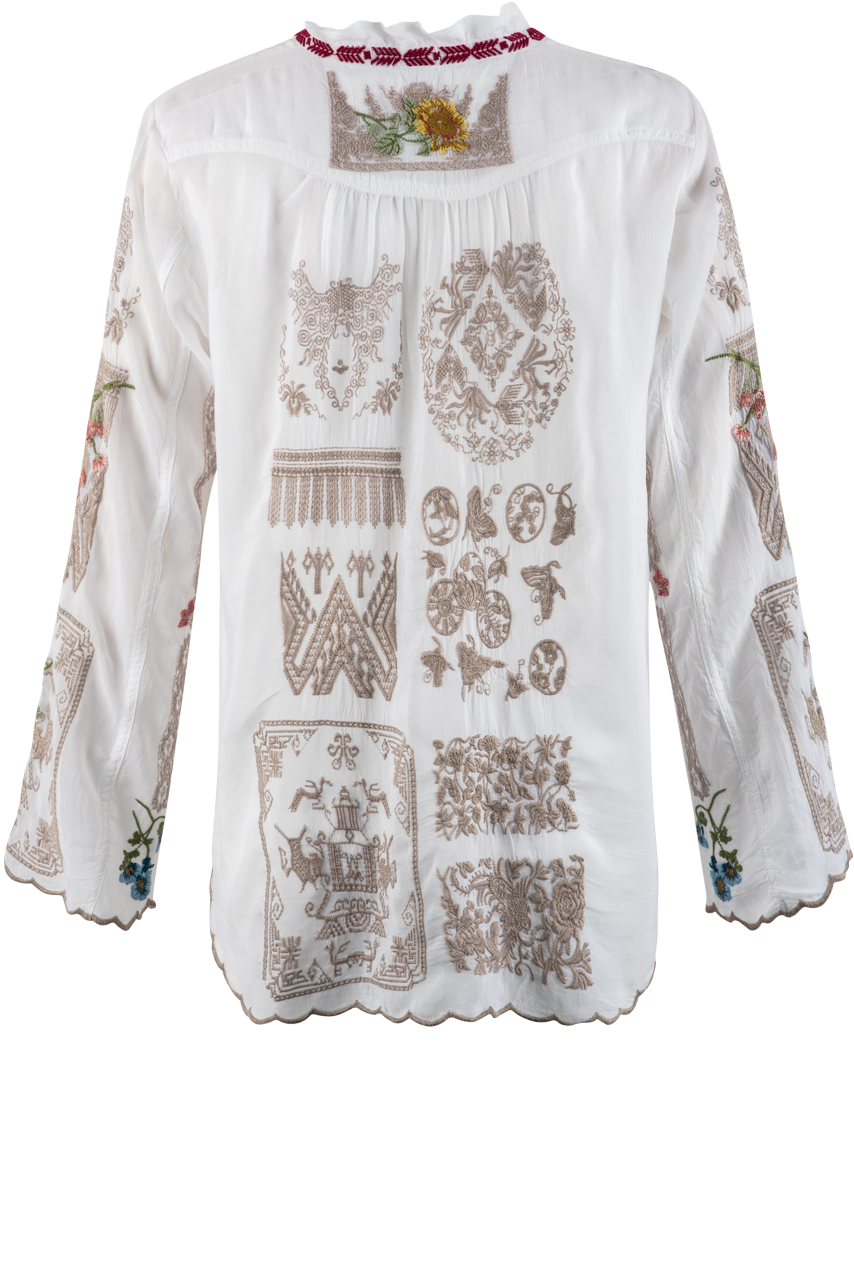 Johnny Was White Albee Blouse