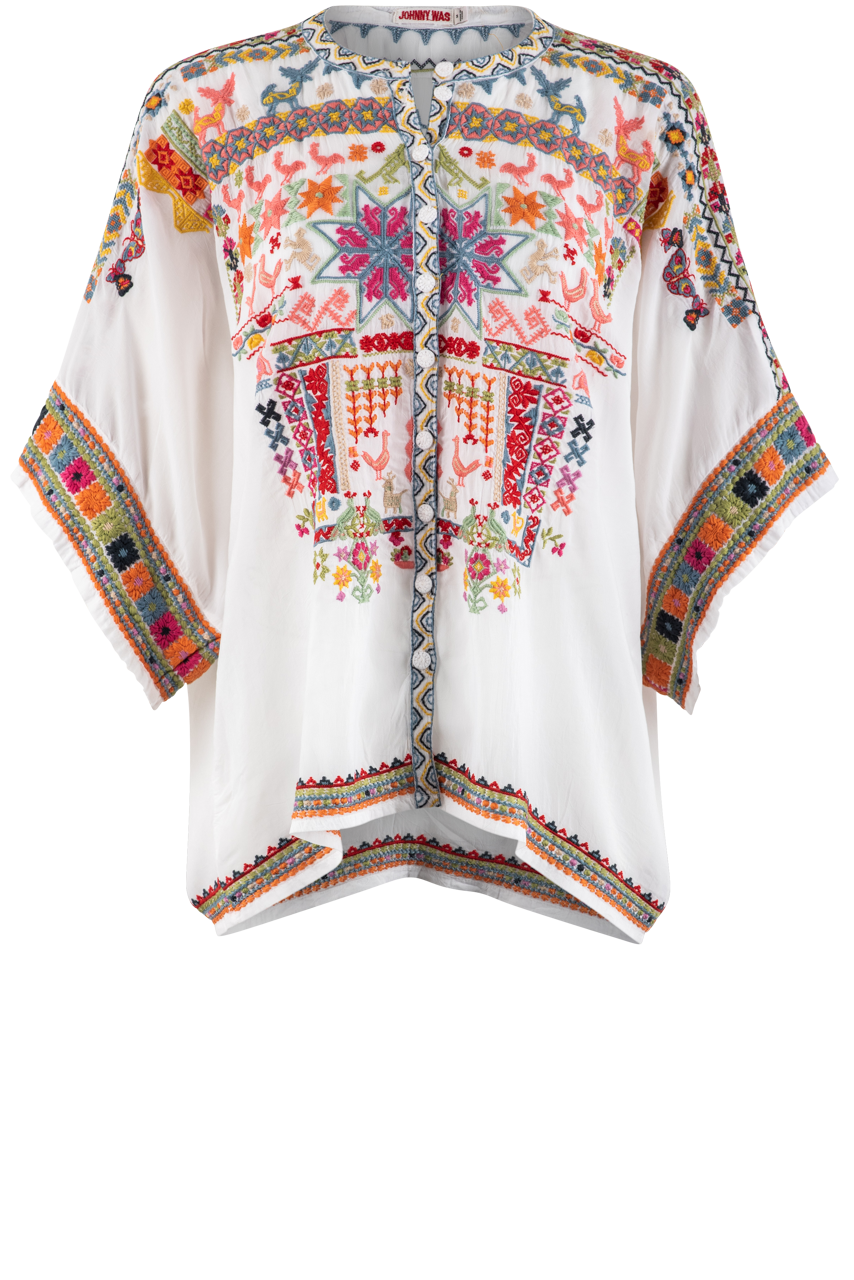 Johnny Embroidered Was Xylia Blouse