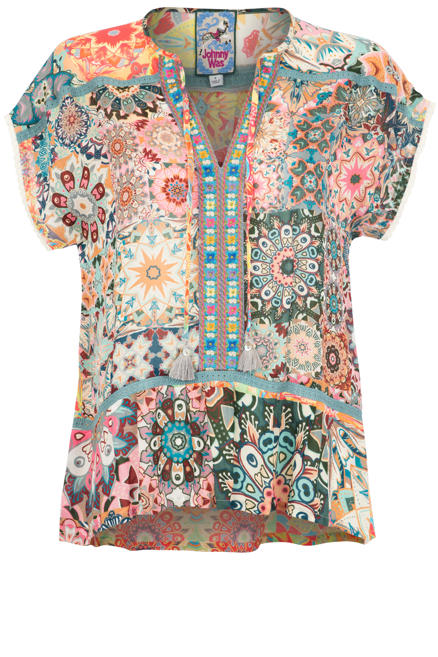 Johnny Was Kaleida Paise Blouse