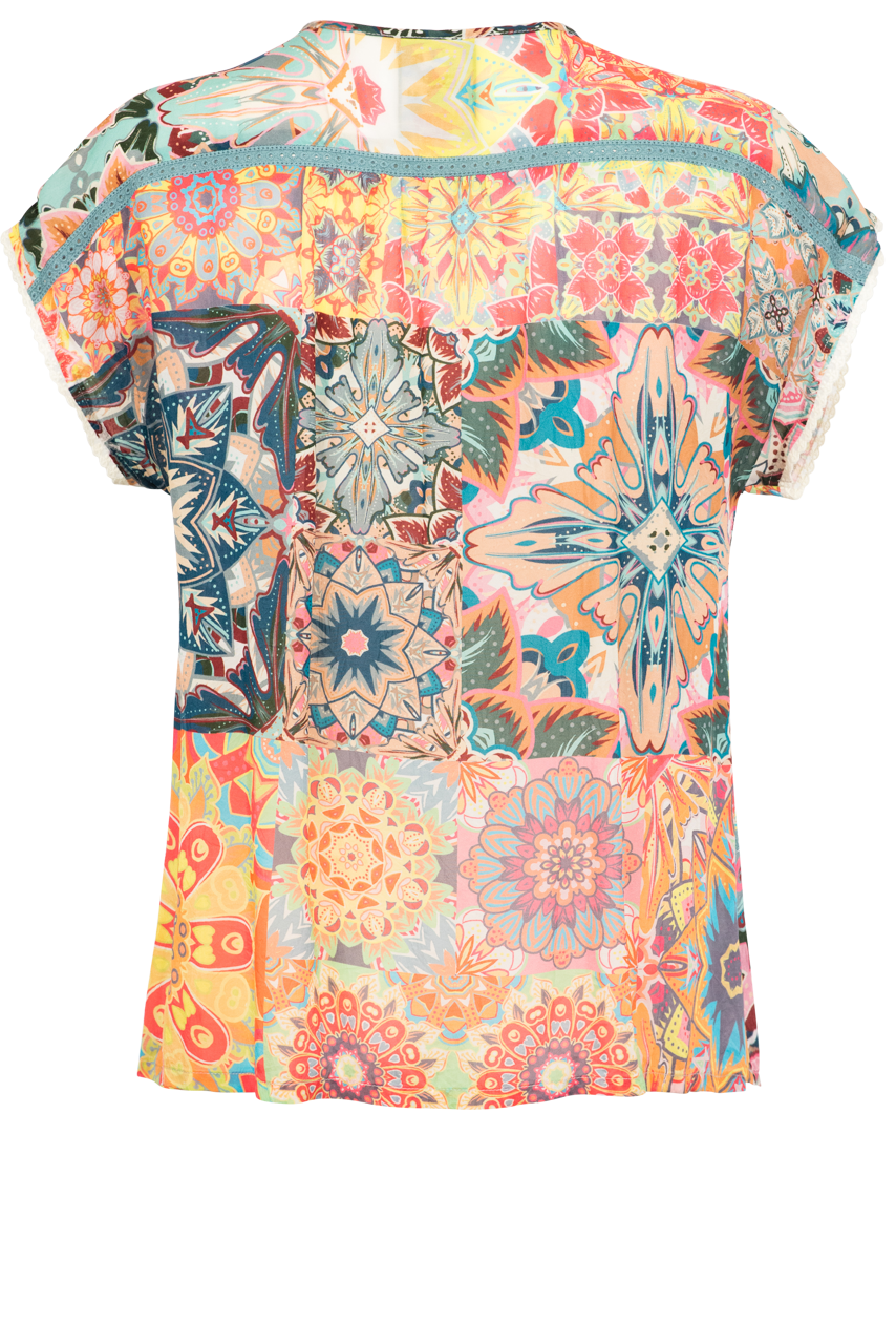 Johnny Was Kaleida Paise Blouse