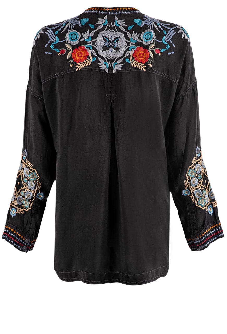 Johnny Was Jordan Blouse - Sanded Black