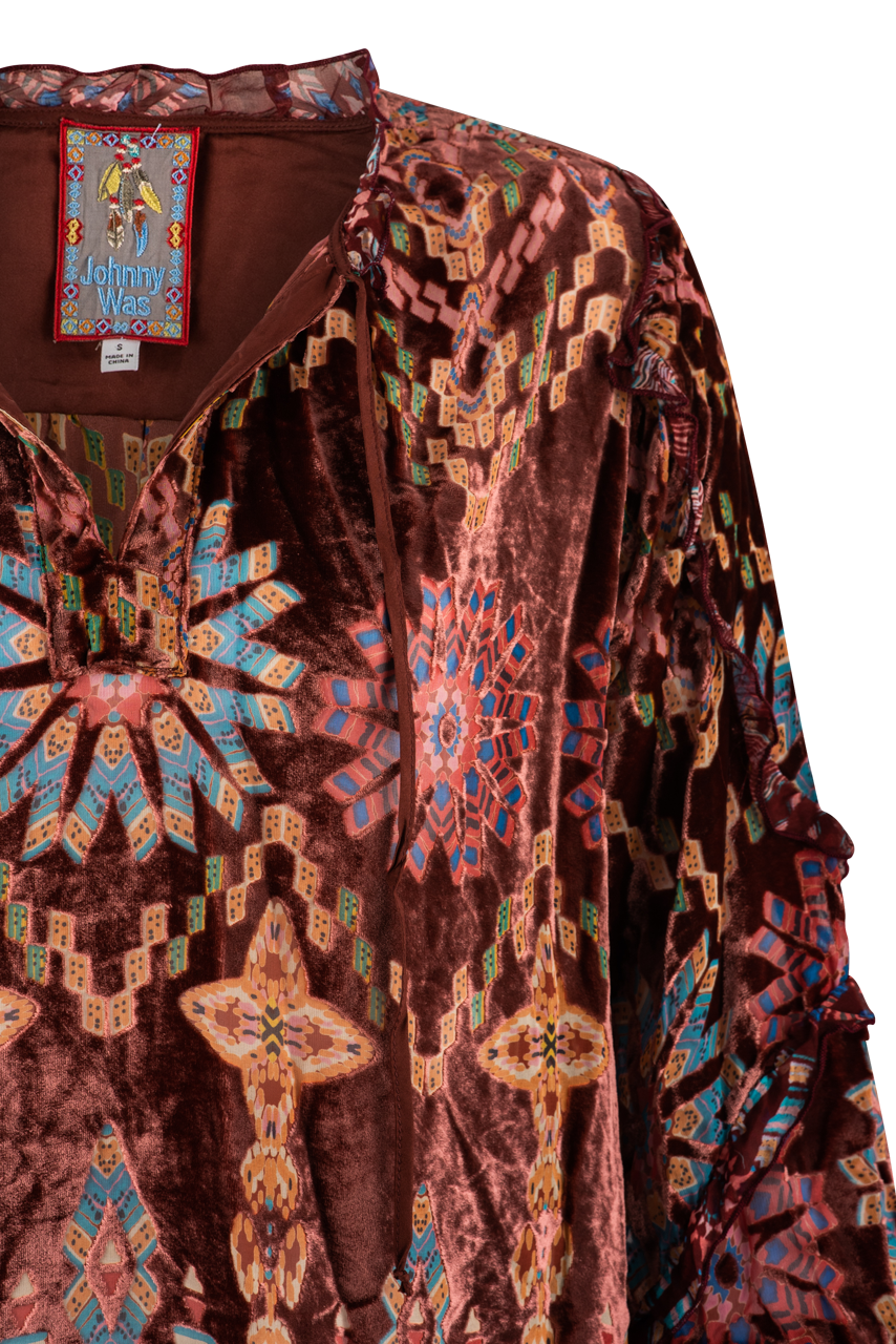 Johnny Was Burnout Mali Tunic