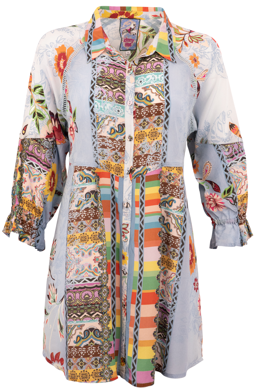 Johnny Was Rainbow Adonia Tunic