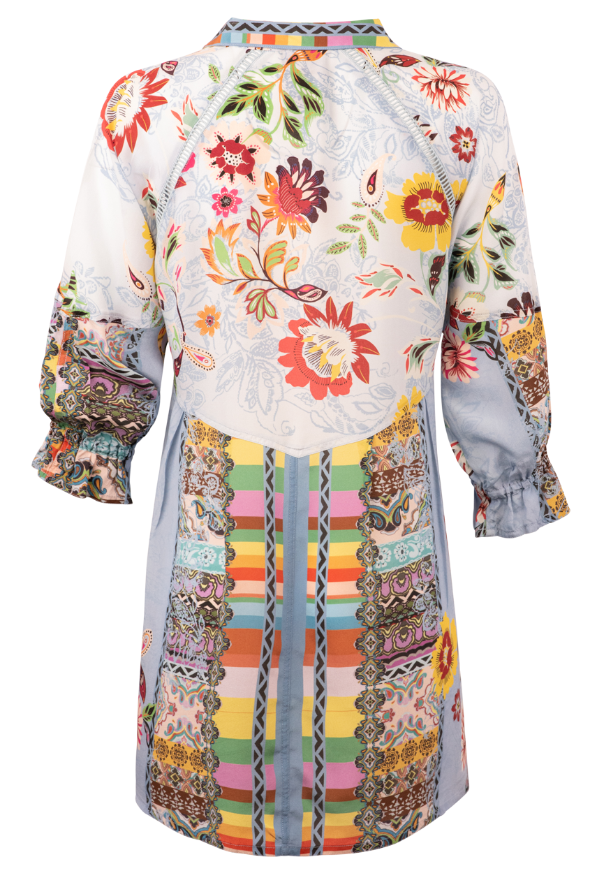 Johnny Was Rainbow Adonia Tunic