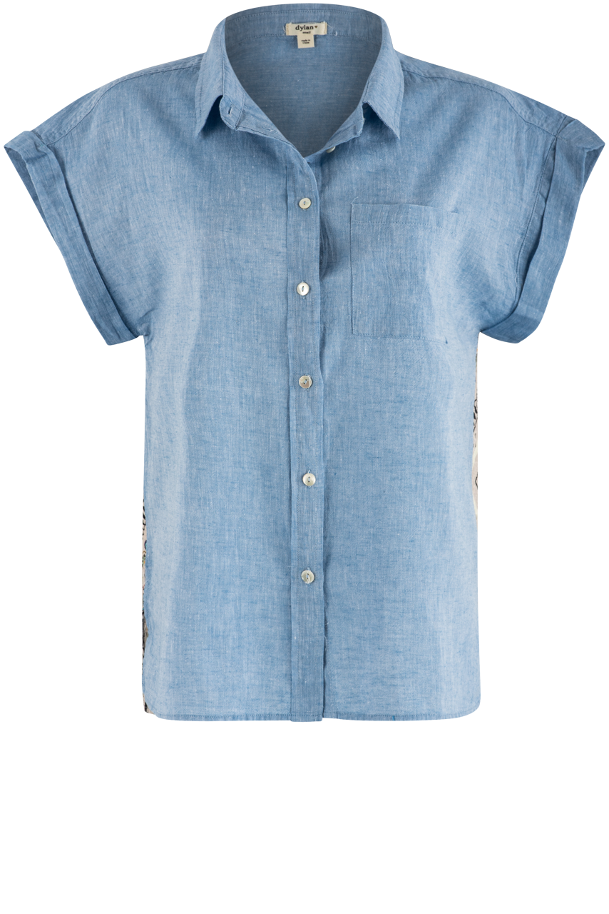 Dylan Multicolor Denim Western Top