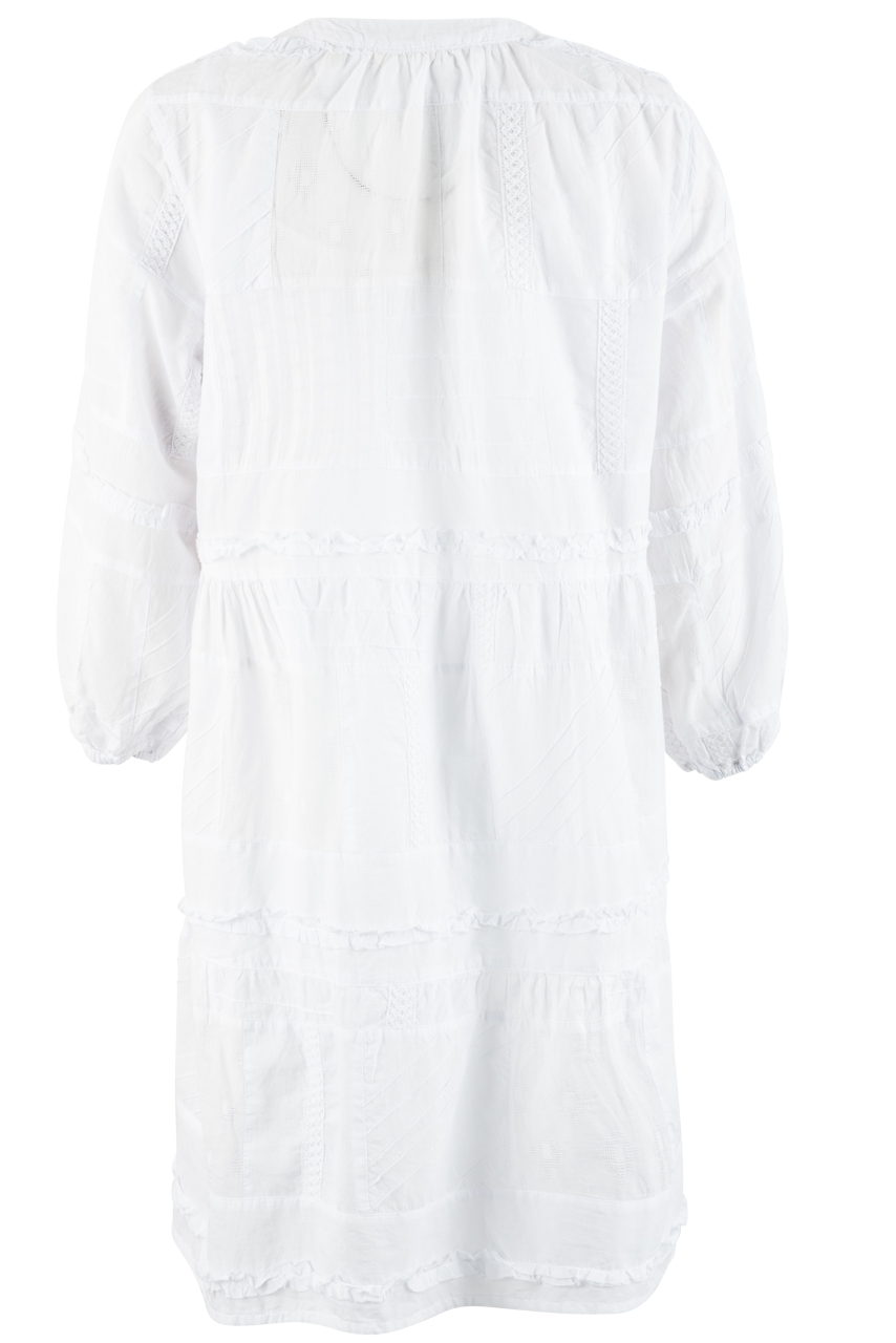 Dylan White Patchwork Dress