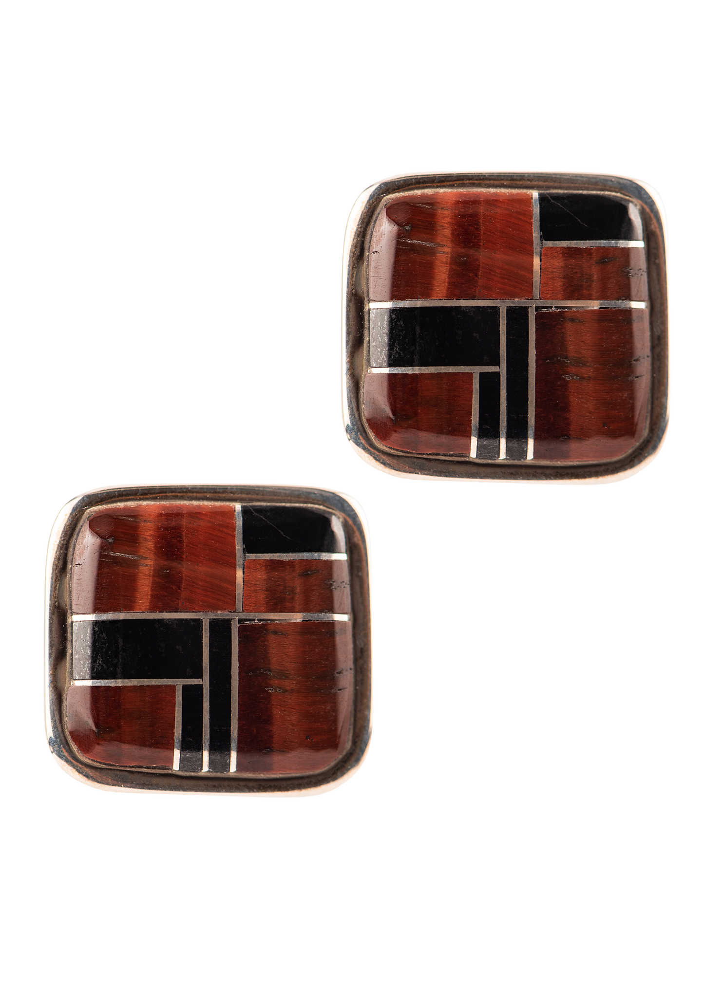 B. G. Mudd Onyx & Tiger Eye Cufflinks