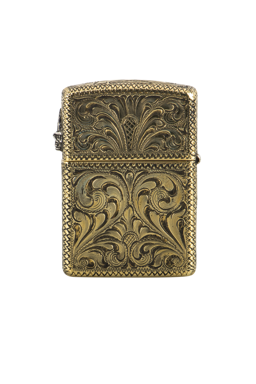 Silver King Buffalo Engraved Zippo Lighter