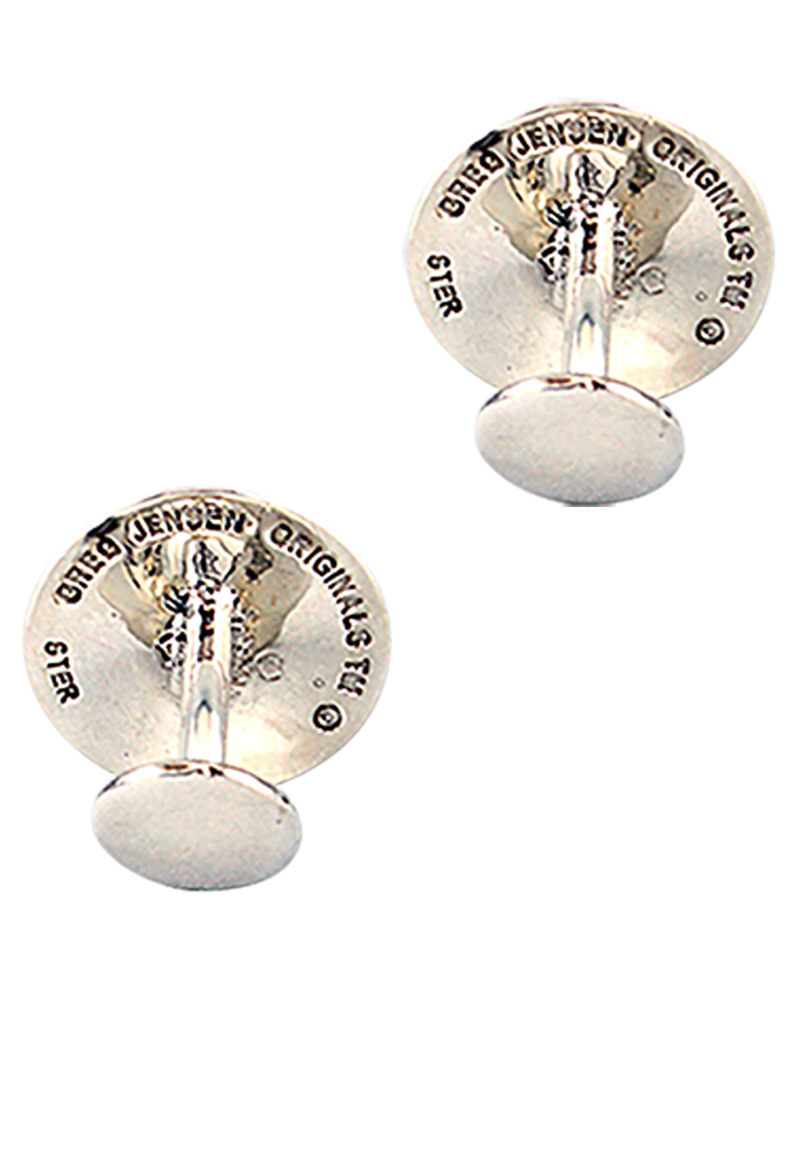 Greg Jensen Sterling Silver Star Cufflinks