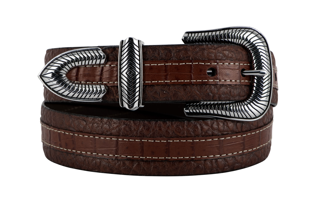 Vintage Bison 1.5" Coloma Leather Belt