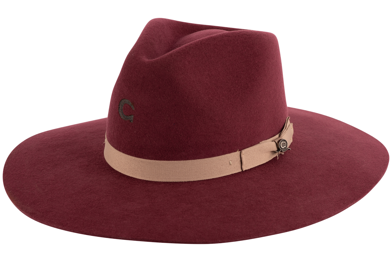 Charlie 1 Horse Highway Burgundy Cowboy Hat | Pinto Ranch M