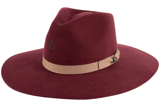 Charlie 1 Horse Highway Hat - Burgundy