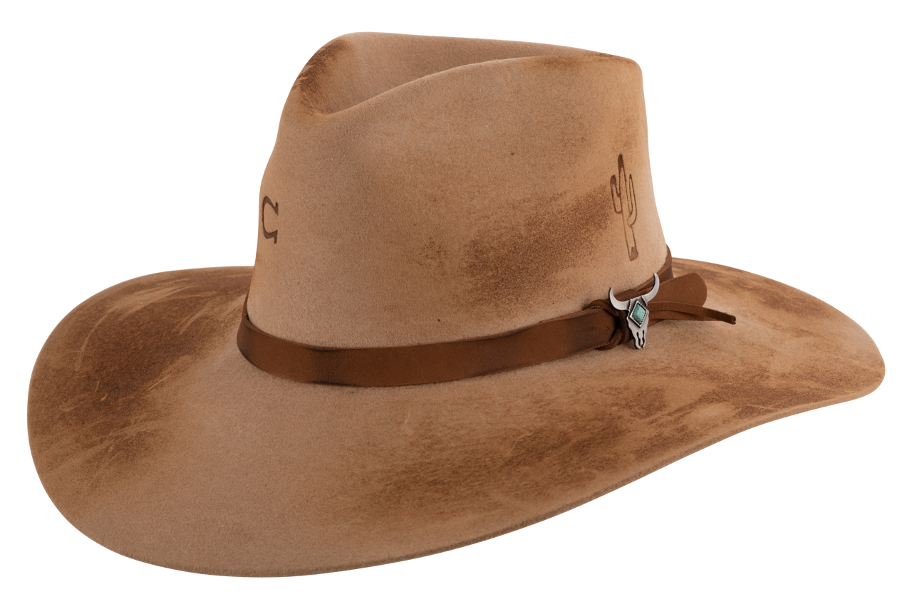 Charlie 1 Horse Lakota Hat - Sand