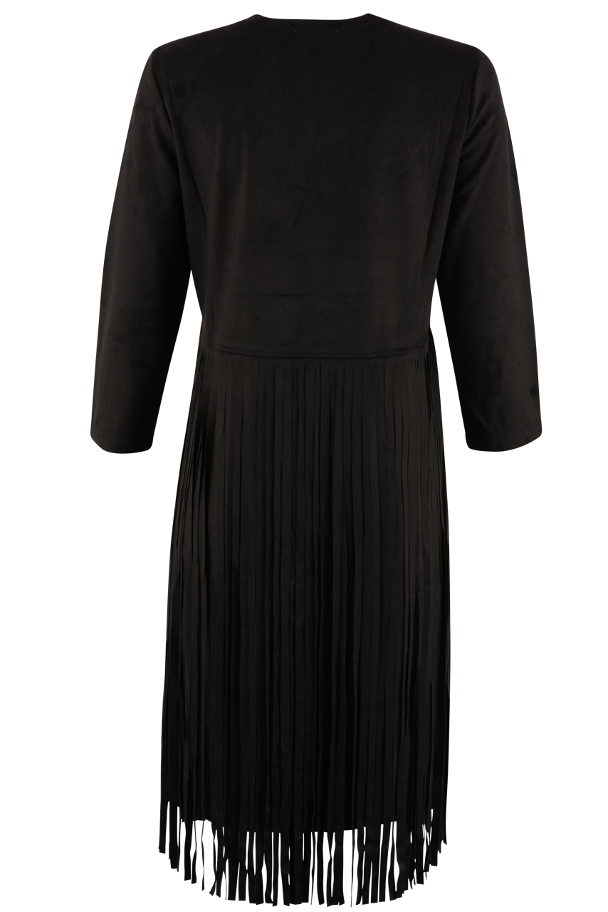 W.A.Y. Faux Suede Fringe Dress
