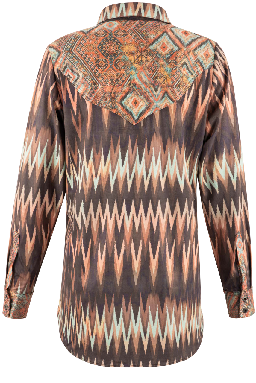 Save the Faith Western Print Shirt