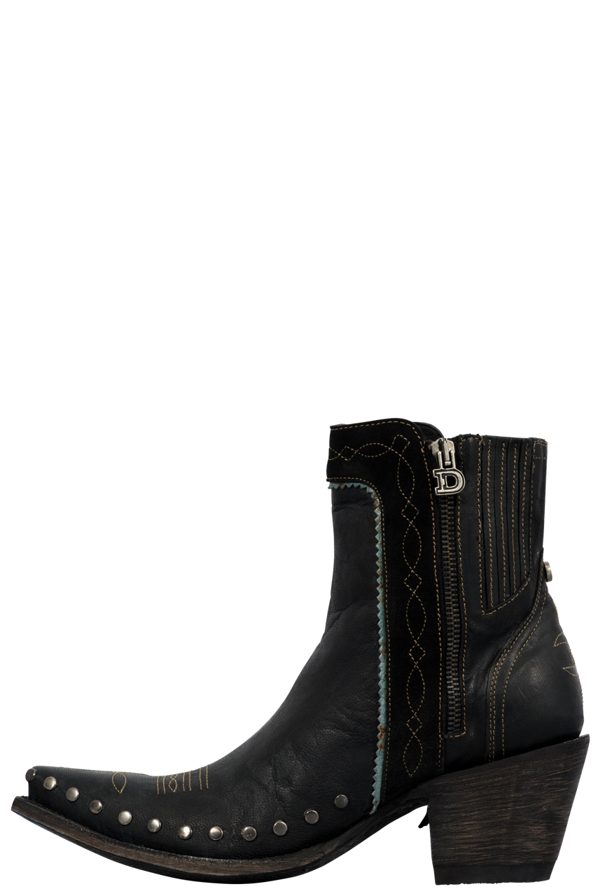 Double D Ranch by Old Gringo Women's Apache Boots - Black