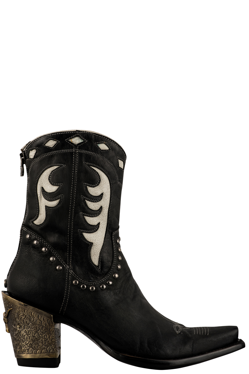 Double D Ranch by Old Gringo Black Cattleman Boots Pinto Ranch 7 B