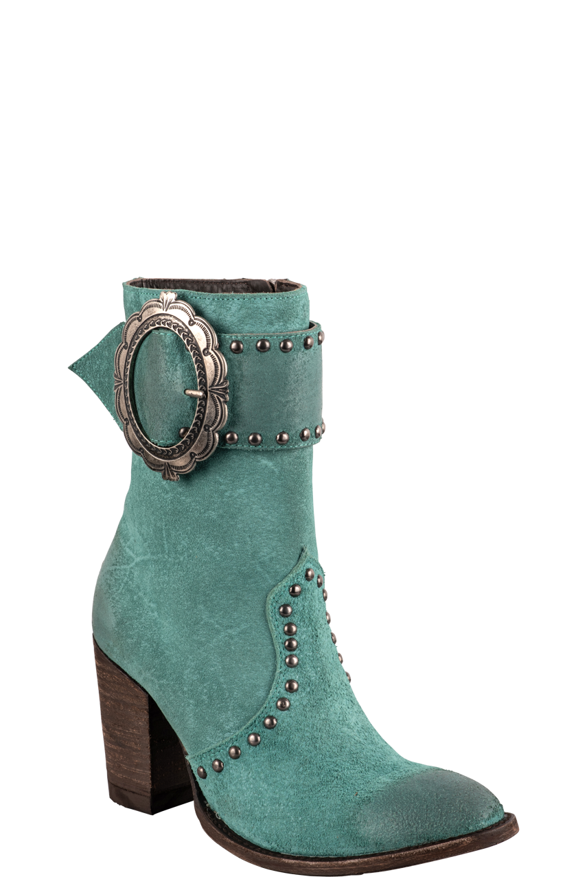 Double D Ranch by Old Gringo Women's Leather Segovia Boots - Turquoise