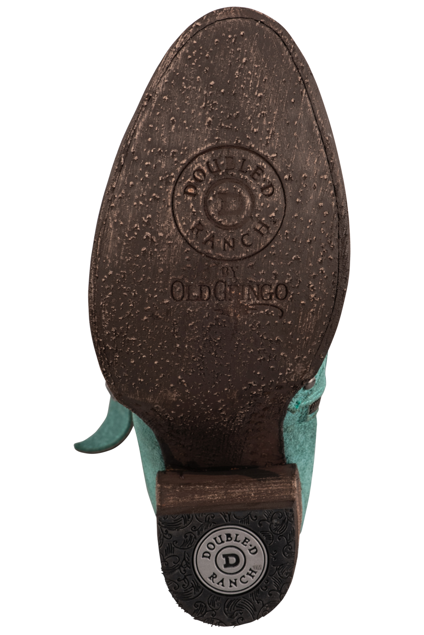 Double D Ranch by Old Gringo Women's Leather Segovia Boots - Turquoise