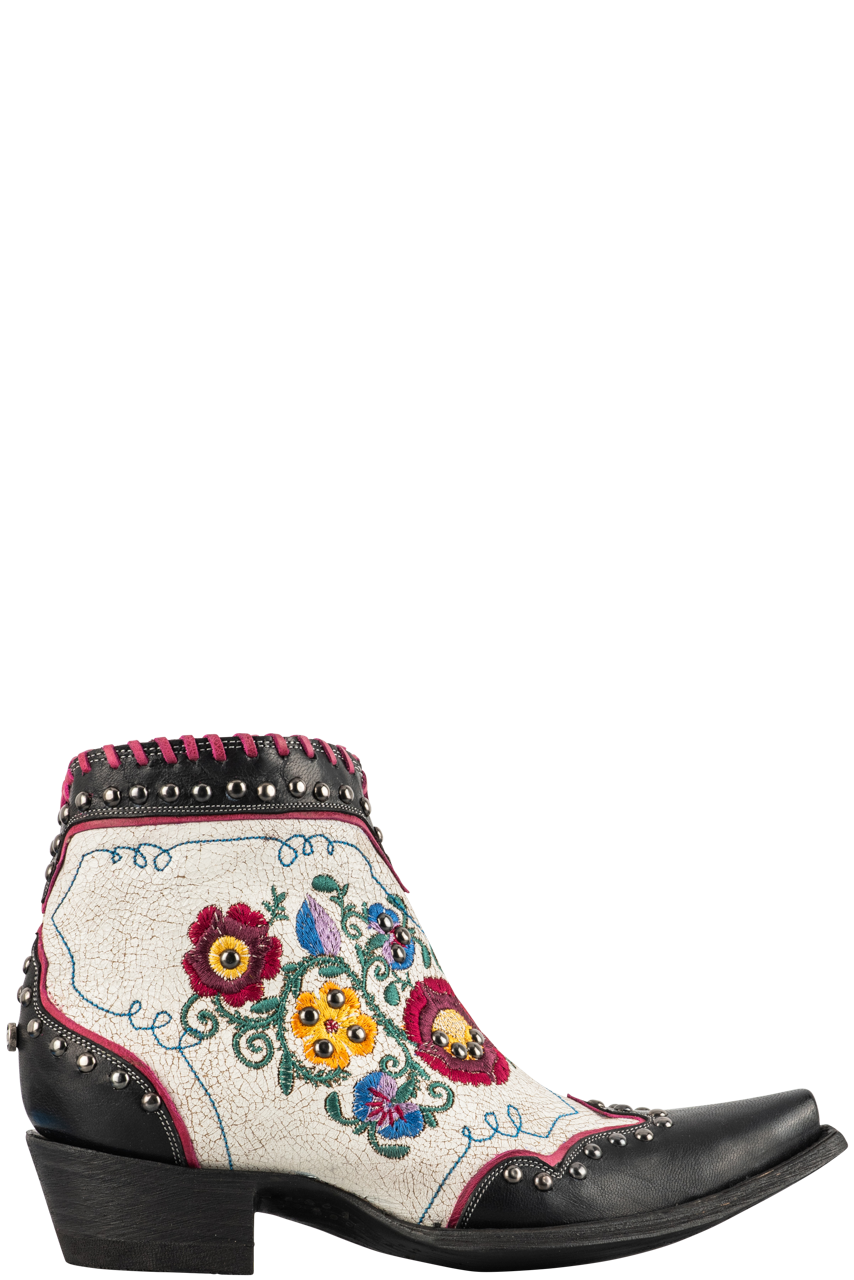 Double D Ranch by Old Gringo Women's Leather Mexicali Cowgirl Boots - Black/Taupe