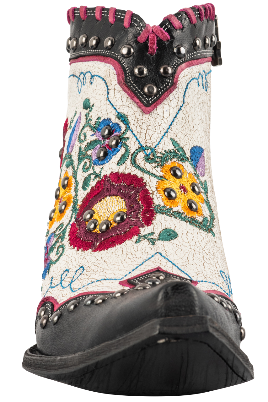 Double D Ranch by Old Gringo Women's Leather Mexicali Cowgirl Boots - Black/Taupe