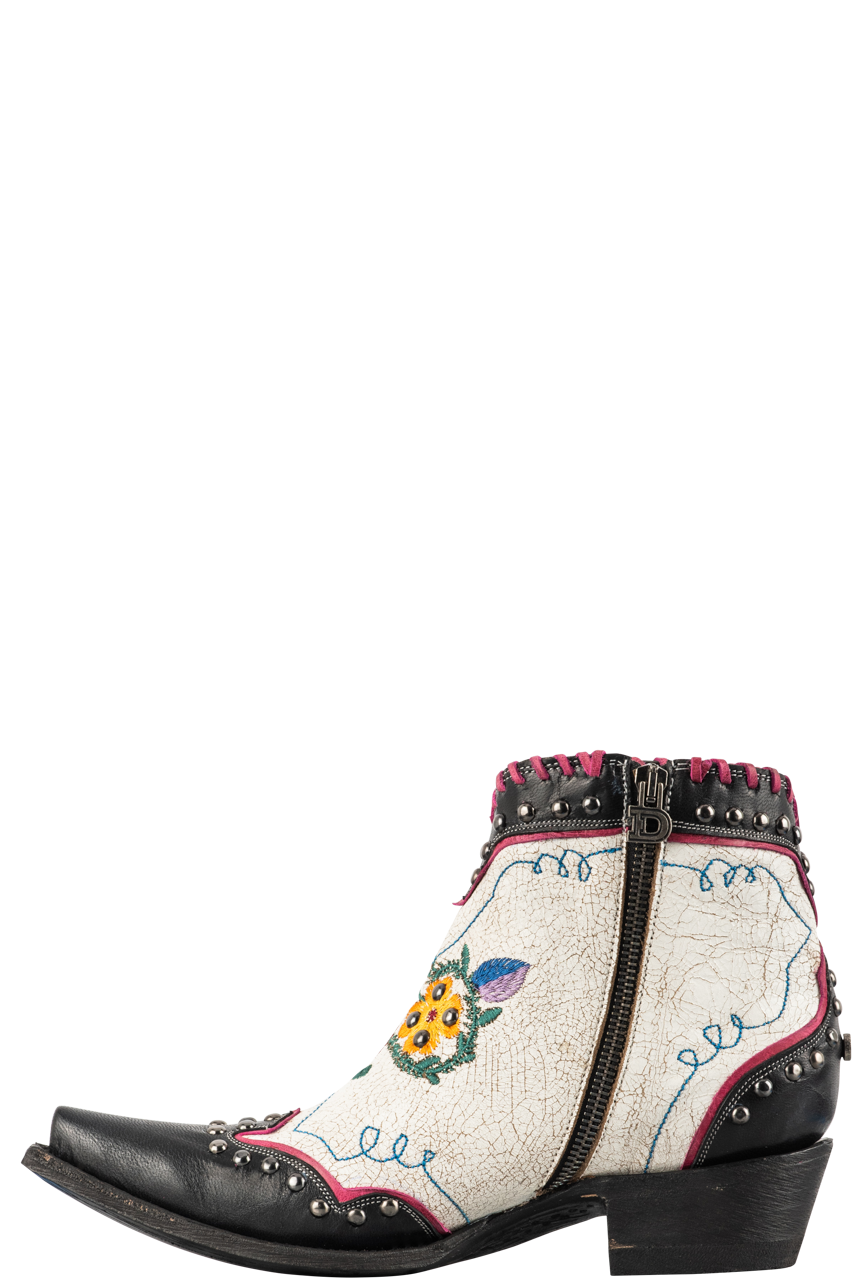 Double D Ranch by Old Gringo Women's Leather Mexicali Cowgirl Boots - Black/Taupe