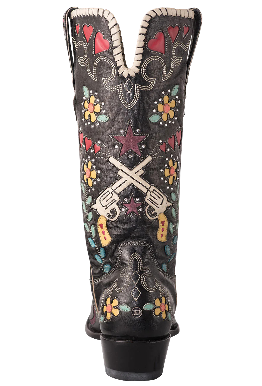 Double D Ranch by Old Gringo Goat Bandit Cowgirl Boots - Black