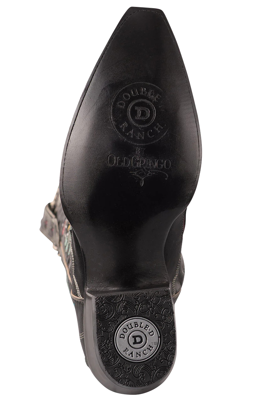 Double D Ranch by Old Gringo Goat Bandit Cowgirl Boots - Black