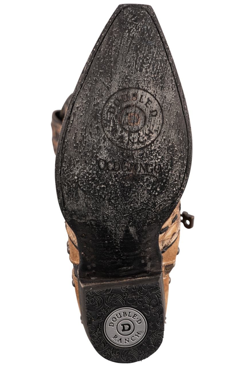 Double D Ranch by Old Gringo Women's Tall Snake Charmer Cowgirl Boots - Brown