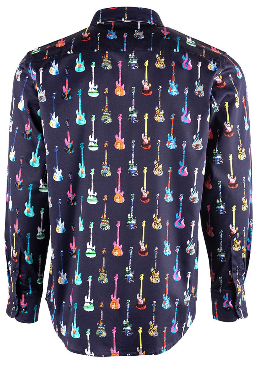 David Smith Australia Jamming Long Sleeve Button-Front Shirt