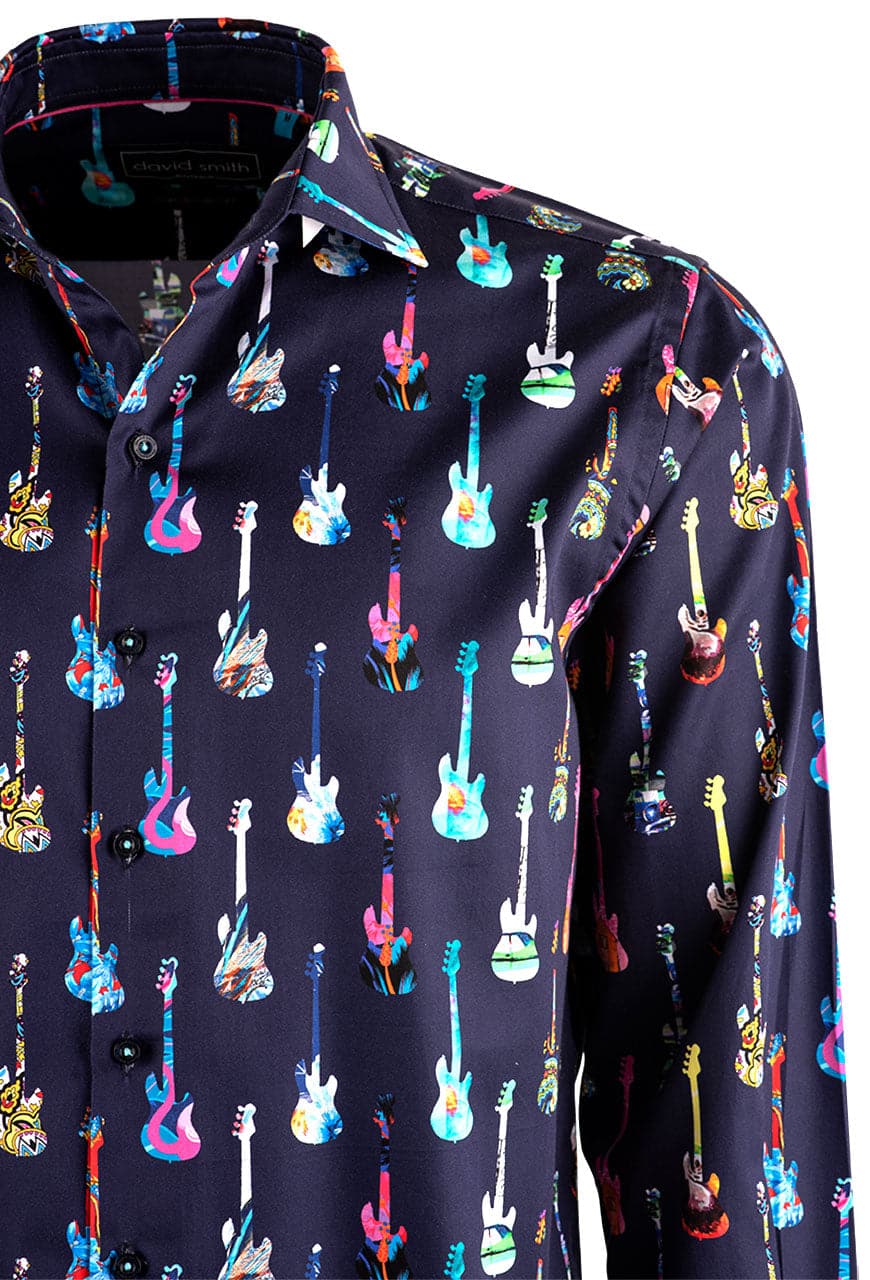 David Smith Australia Jamming Long Sleeve Button-Front Shirt