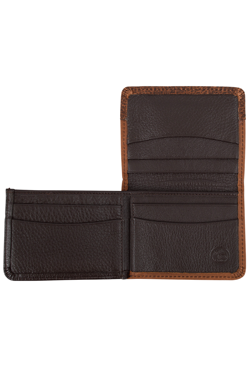 Gaucho Bifold Wallet - Tan and Brown