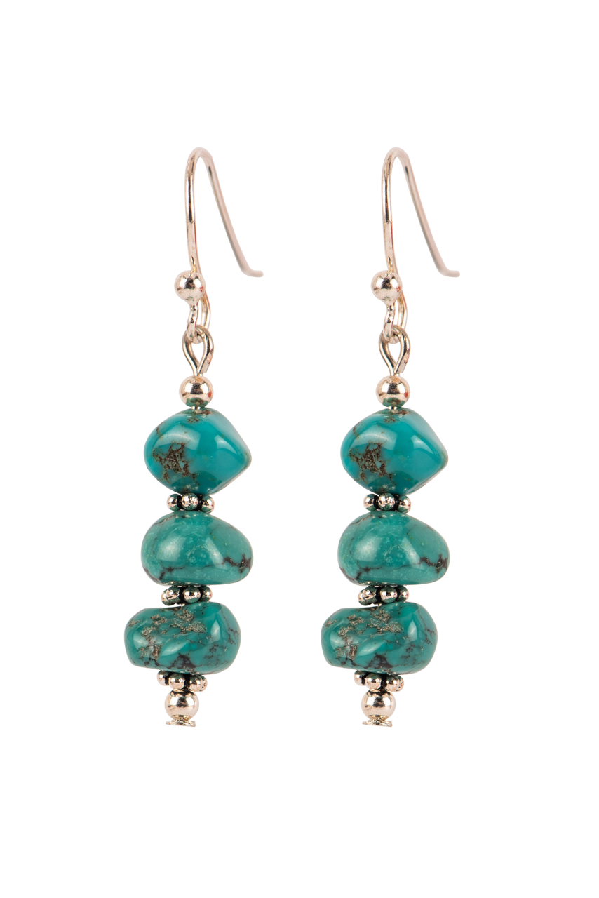 Paige Wallace Turquoise Pebble Earrings