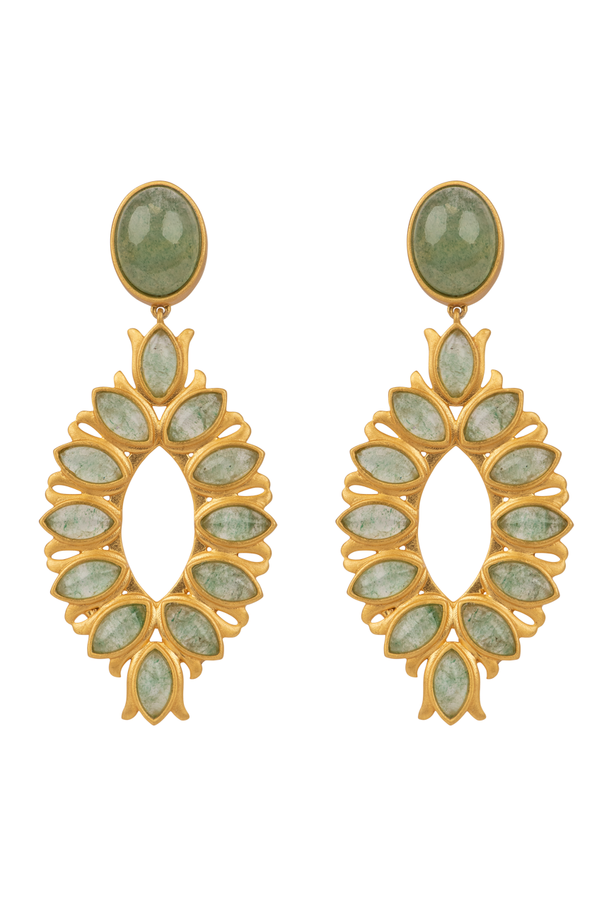 Christina Greene Water Lily Drop Earrings