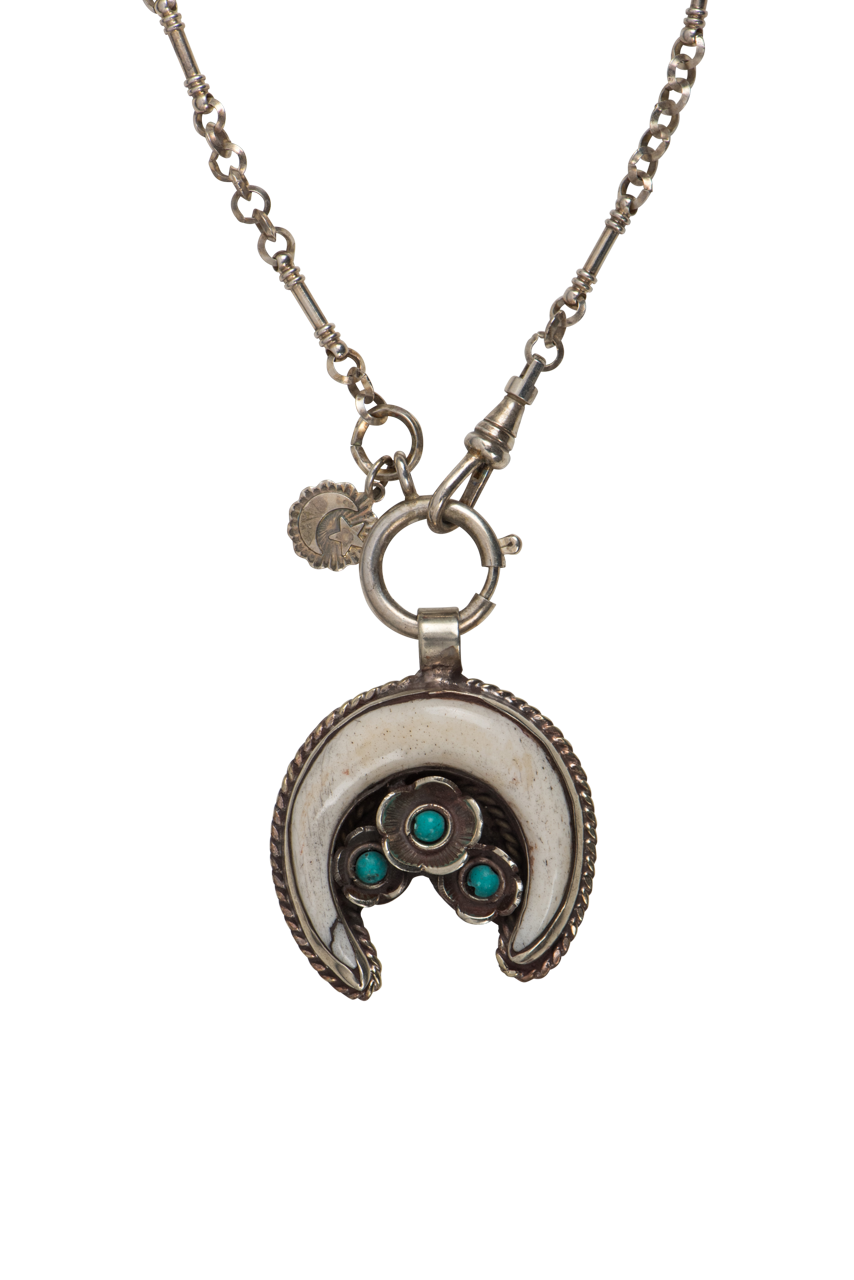 Erin Knight Tibetan Silver Crest Pendant Necklace