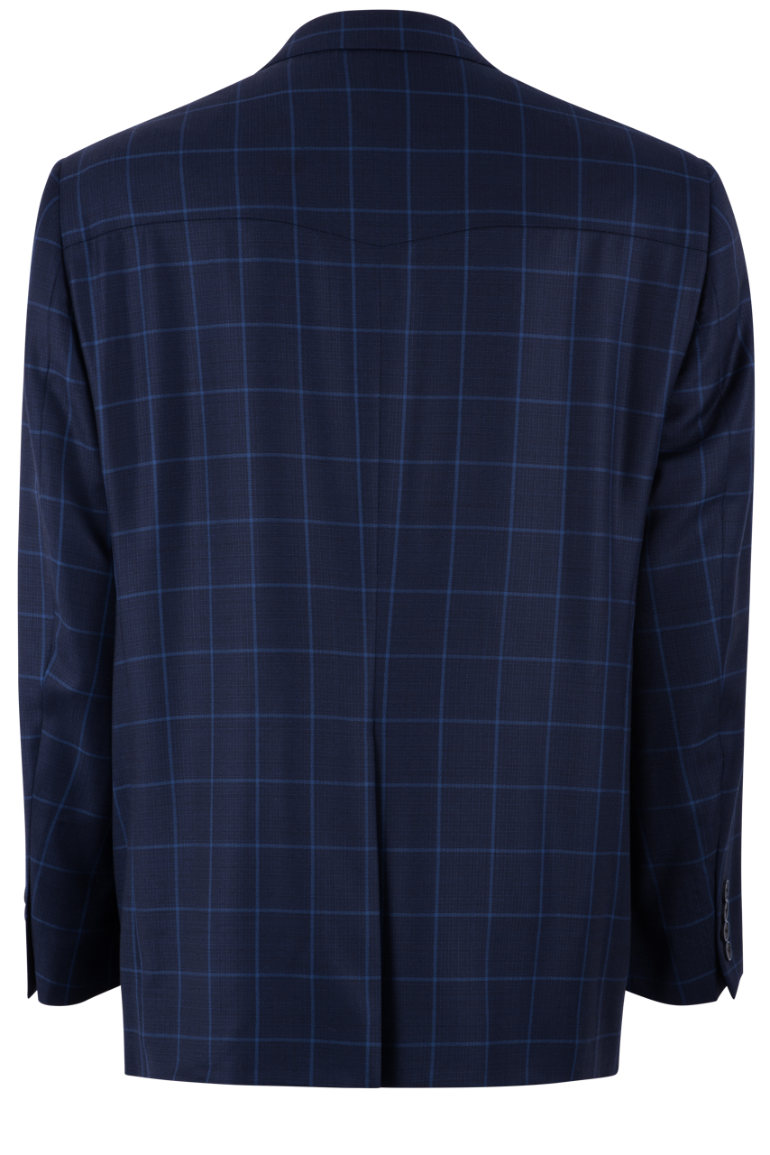 Coppley Blue & Navy Windowpane Sport Coat