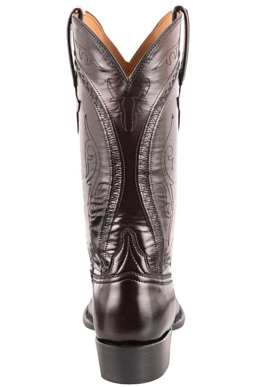Lucchese Men's Goat Gavin Cowboy Boots - Black Cherry