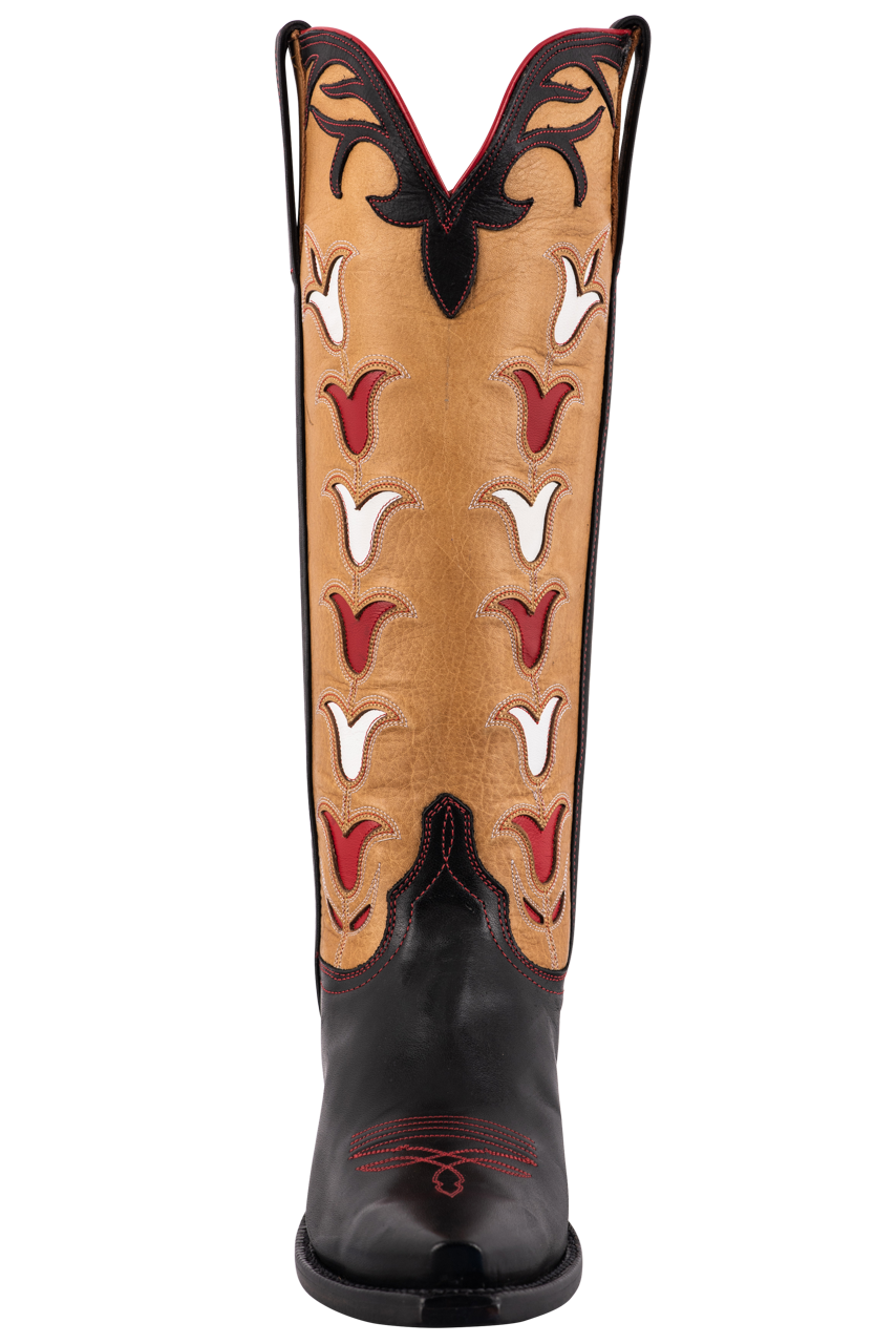 Lucchese Women's Tulip Cowgirl Boots - Black