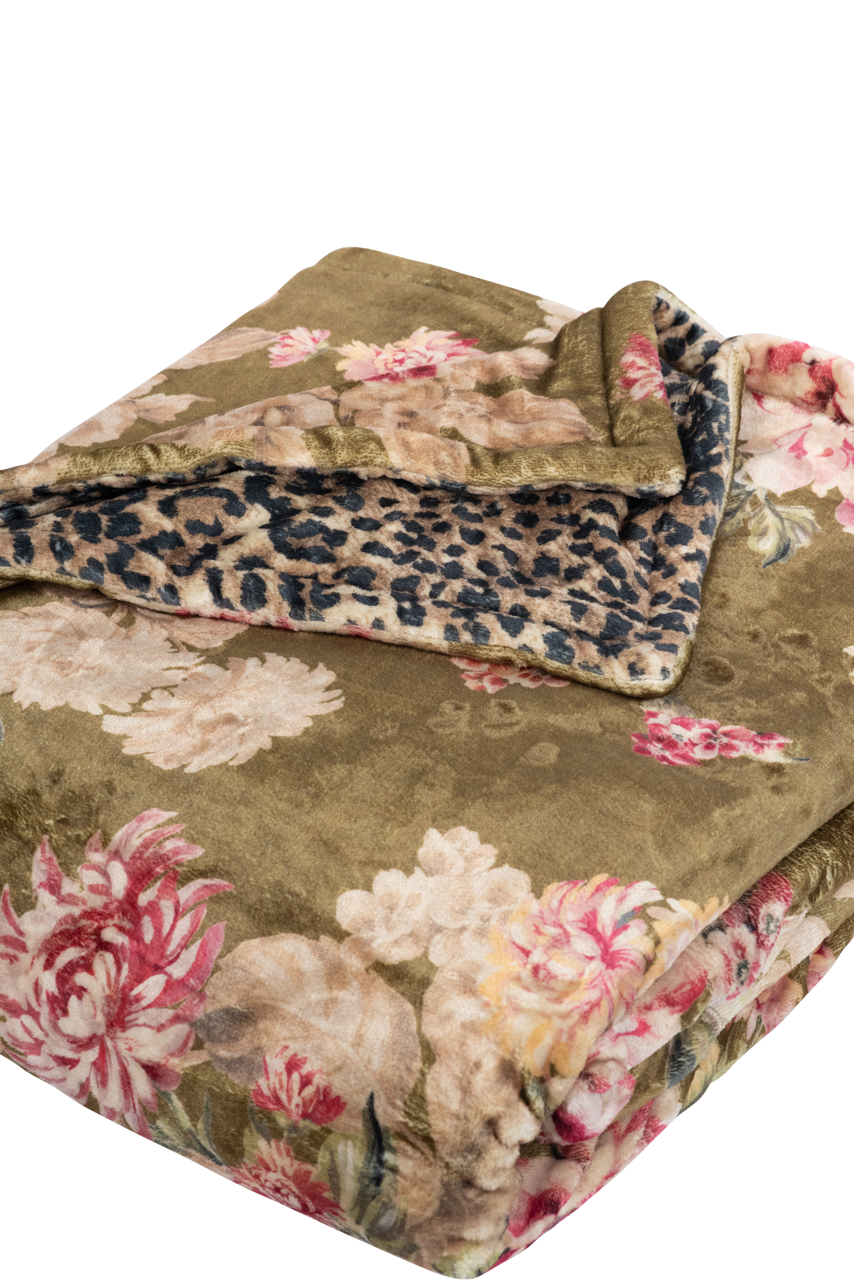 Johnny Was Cozy Vintage Rose Blanket