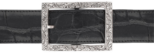 Chacon Houston Engraved 1.5" Single Belt Buckle