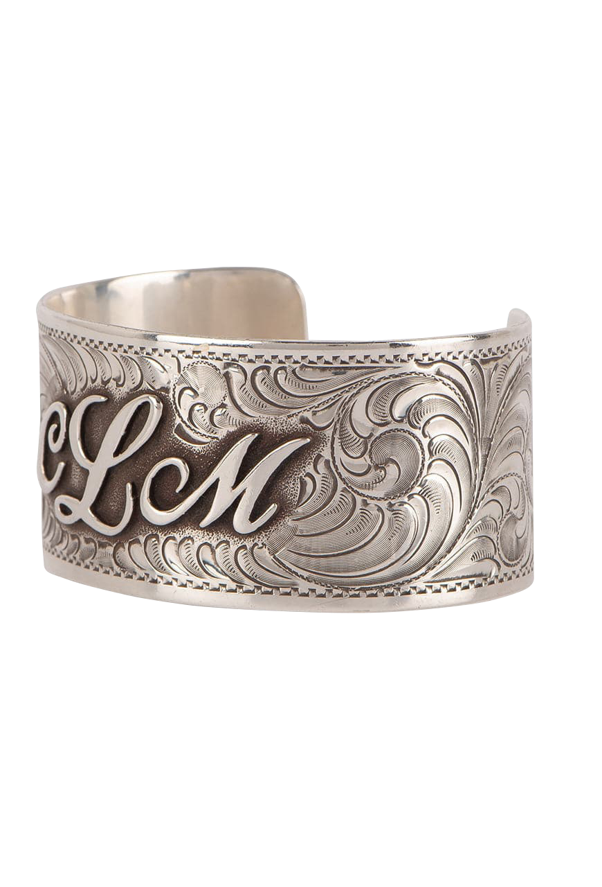 Pinto Ranch Hand Engraved Cuff