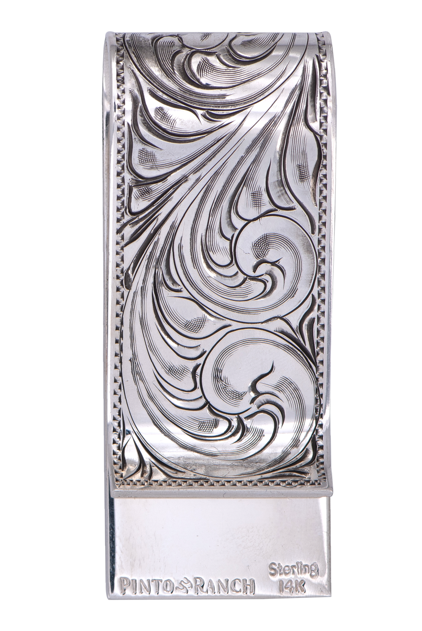 Pinto Ranch 14K Gold & Sterling Silver Personalized Money Clip
