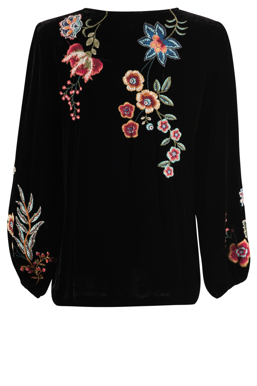 Johnny Was Ardell Velvet Blouse