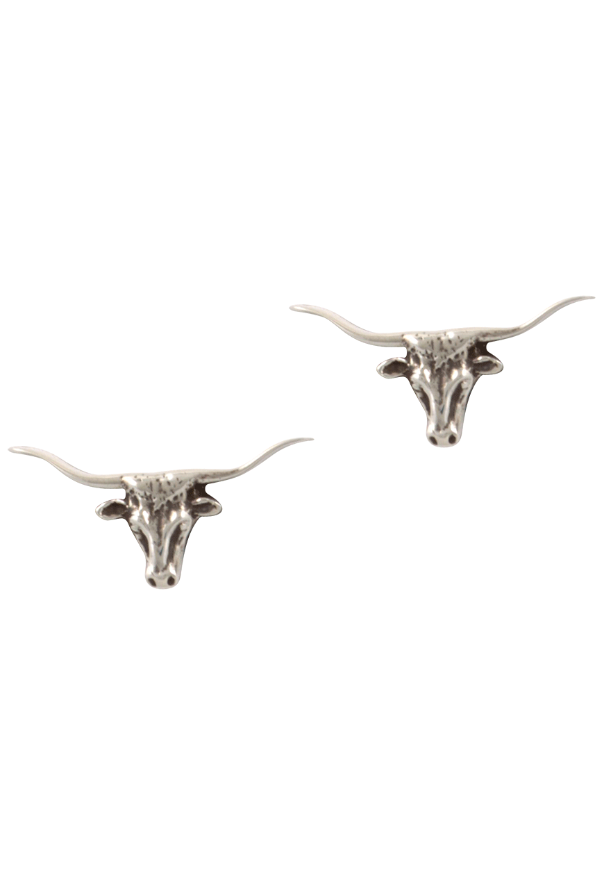 Pinto Ranch Silver Longhorn Cufflinks