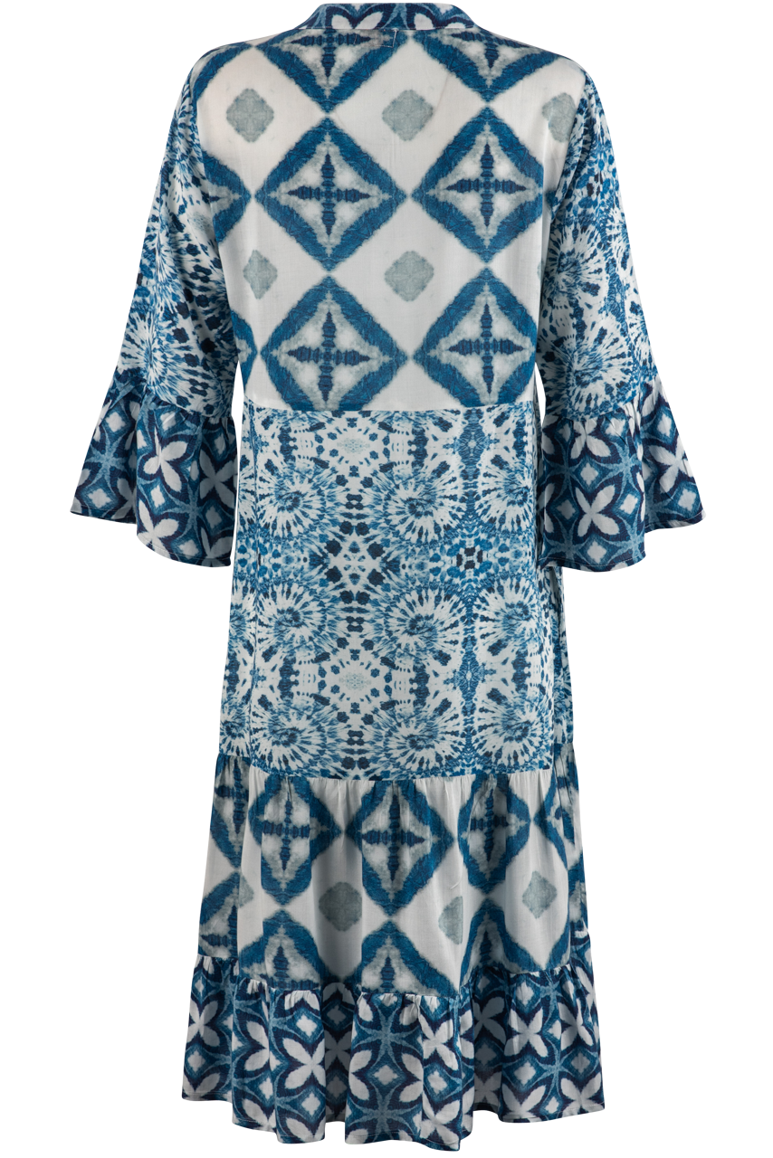 Rubyaya Blue Wesley Midi Dress