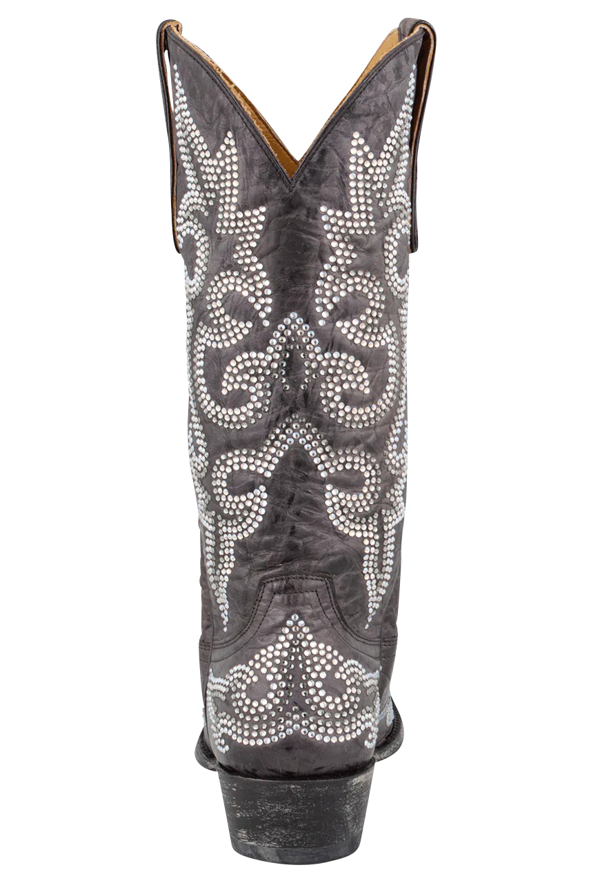 Old Gringo Crystal Diego Cowgirl Boots - Dark Brown