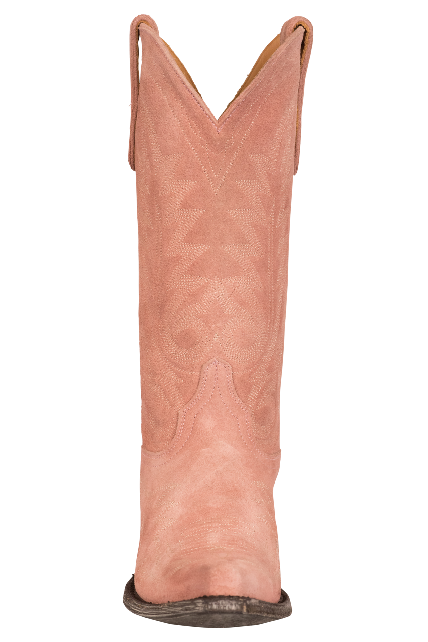 Old Gringo Women's Suede Nevada Cowgirl Boots - Pink