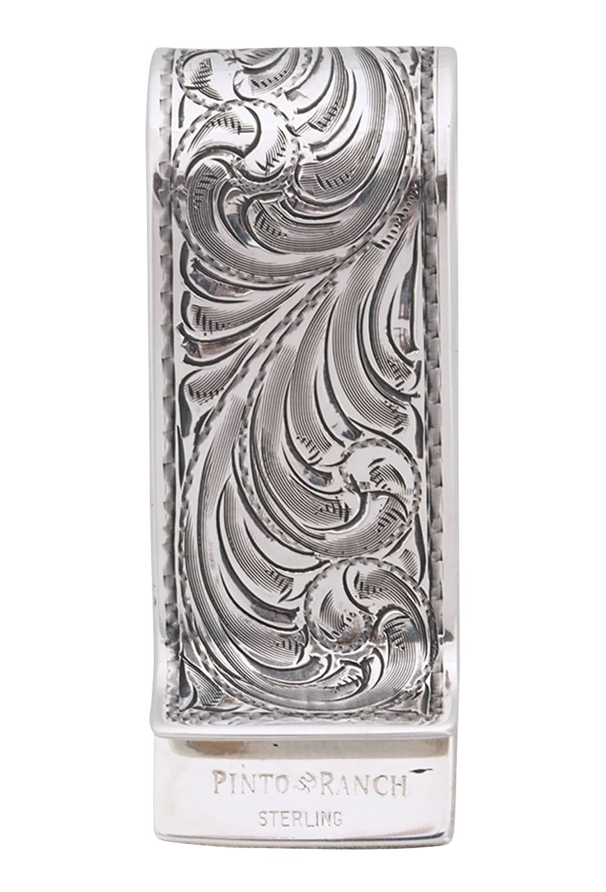 Pinto Ranch Gold & Silver Lonestar Money Clip